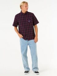 Rip Curl Koszula "Raw Energy" - Regular fit - w kolorze fioletowym rozmiar: L. Różowe koszule Rip Curl, l, bez wzorów, z bawełny, bez kołnierzyka, bez ramiączek. Za 148.96 zł.