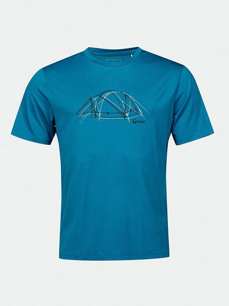 Halti Koszulka trekkingowa "Kalteva" w kolorze niebieskim rozmiar: M. Niebieskie t-shirty sportowe Halti, bez wzorów, z materiału, bez ramiączek, outdoorowe. Za 83.03 zł.