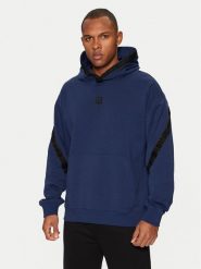 HUGO Bluza Dagarito 50521429 Granatowy Relaxed Fit. Niebieskie bluzy Hugo, m, bez wzorów, z bawełny, bez kaptura. Za 399.99 zł.