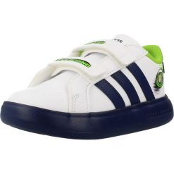 Buty ADIDAS GRAND COURT TOY STO Biały. Białe buty turystyczne Adidas, bez wzorów, z syntetyku, bez zapięcia, na fitness i siłownię. Za 195.00 zł.