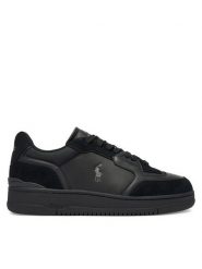 Polo Ralph Lauren Sneakersy 809P00810001 Czarny. Czarne buty sportowe casual Polo Ralph Lauren, bez wzorów, ze skóry, bez zapięcia. Za 658.99 zł.
