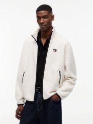 Tommy Jeans kurtka przejściowa Mężczyźni beżowy, XL. Brązowe kurtki Tommy Jeans, m, bez wzorów, z jeansu, bez kaptura. Za 529.95 zł.