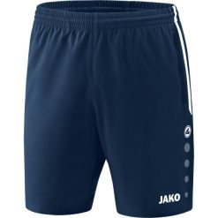 Szorty Jako Competition 2.0. Niebieskie krótkie spodenki sportowe JAKO, bez wzorów. Za 198.50 zł.