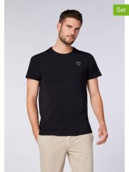 Chiemsee Koszulki (2 szt.) w kolorze czarnym rozmiar: M. Czarne bezrękawniki Chiemsee, m, bez wzorów, z bawełny, bez kołnierzyka, bez ramiączek. Za 69.99 zł.