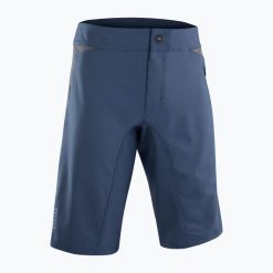 Spodenki rowerowe męskie ION Traze indigo dawn. Niebieskie krótkie spodenki sportowe ION, l, bez wzorów, z materiału. Za 279.99 zł.