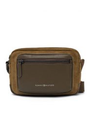 Tommy Hilfiger Saszetka Th Casual Suede Camera Bag AM0AM13231 Zielony. Zielone saszetki i nerki Tommy Hilfiger, bez wzorów, ze skóry. Za 459.99 zł.