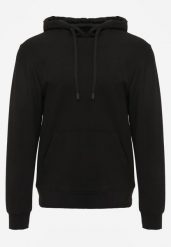 Czarna Bluza z Kapturem i Kieszenią Typu Kangur Aqialei. Czarne bluzy z kapturem Born2be, l, bez wzorów, z dresówki, z kapturem. Za 99.99 zł.