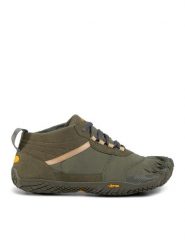 Vibram Fivefingers Trekkingi V-Trek 18M7402 Zielony. Zielone buty trekkingowe Vibram Fivefingers, bez wzorów, z materiału, bez zapięcia. Za 409.99 zł.