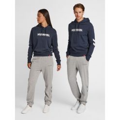 Bluza z kapturem Hummel Legacy Logo. Niebieskie bluzy Hummel, xs, bez wzorów, z kapturem. Za 165.50 zł.