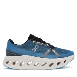 Buty do biegania On. Niebieskie buty do biegania On, bez wzorów, bez zapięcia, do biegania. Za 799.99 zł.