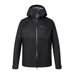 Kurtka przeciwdeszczowa męska Marmot Mitre Peak GTX. Czarne kurtki przeciwdeszczowe Marmot, m, bez wzorów, bez kaptura. W wyprzedaży za 1,300.45 zł.