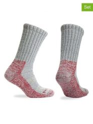 Norfolk Skarpety (3 pary) w kolorze szaro-czerwonym rozmiar: 47-50. Czerwone skarpety Norfolk, bez wzorów, z materiału. Za 173.99 zł.