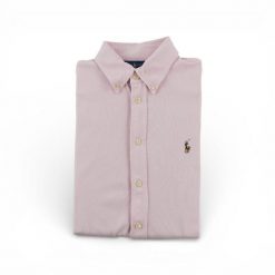 Second life - Klasyczna różowa koszula męska - Jak nowy. Czerwone koszule RALPH LAUREN, m, bez wzorów, bez kołnierzyka, bez ramiączek. Za 191.66 zł.