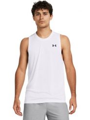 Under Armour Top sportowy w kolorze białym rozmiar: XXL. Białe t-shirty sportowe Under Armour, bez wzorów, bez ramiączek, outdoorowe. Za 65.45 zł.