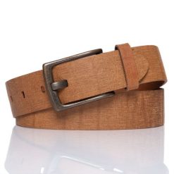 MUSTANG PASEK SKÓRZANY 40 mm SOPO-MUS064. Brązowe paski Mustang, bez wzorów, ze skóry, klasyczne. W wyprzedaży za 39.99 zł.