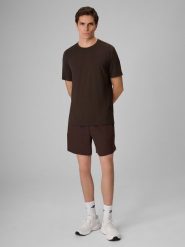 4F Spodenki treningowe szybkoschnące męskie 4F x Robert Lewandowski - brązowe XL. Brązowe krótkie spodenki sportowe 4F, l, bez wzorów, z materiału. Za 169.99 zł.