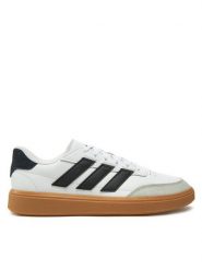 Adidas Sneakersy Courtblock JS4116 Biały. Białe buty sportowe casual Adidas, bez wzorów, ze skóry, bez zapięcia. Za 229.99 zł.