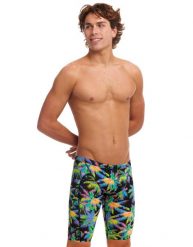 Kąpielówki spodenki męskie jammery treningowe na basen Funky Trunks. Czarne krótkie spodenki sportowe Funky Trunks, m, bez wzorów, z elastanu. Za 200.99 zł.