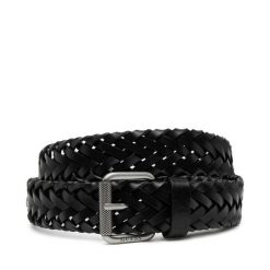 Pasek Męski Guess. Czarne paski Guess, z aplikacjami. Za 219.99 zł.