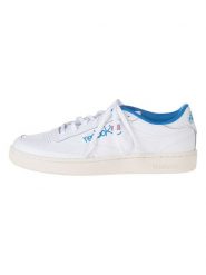 Reebok Skórzane sneakersy "Klub C 85" w kolorze kremowo-niebieskim rozmiar: 41. Brązowe buty sportowe casual Reebok, bez wzorów, bez zapięcia. Za 228.21 zł.