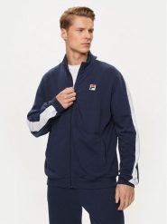 Fila Bluza FAM0617 Granatowy Regular Fit. Niebieskie bluzy Fila, m, bez wzorów, z bawełny, bez kaptura. Za 189.99 zł.