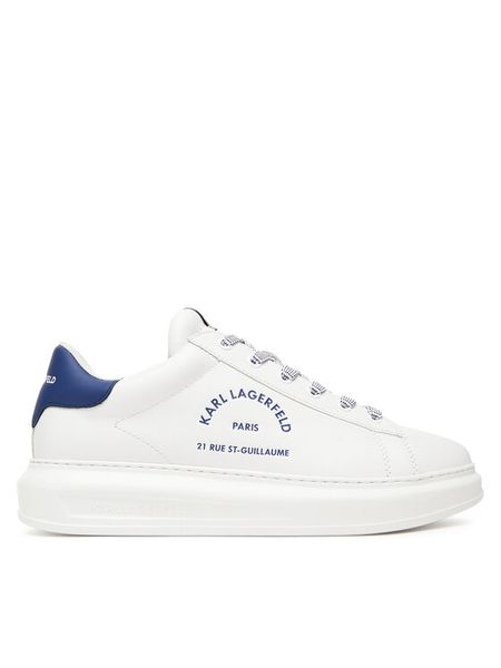 KARL LAGERFELD Sneakersy KL52538K Granatowy. Niebieskie buty sportowe casual KARL LAGERFELD, bez wzorów, ze skóry, bez zapięcia. Za 729.99 zł.