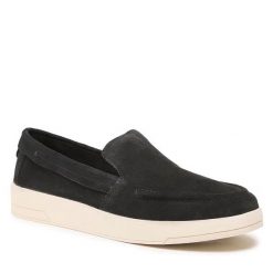 Półbuty Jack&Jones. Niebieskie eleganckie półbuty Jack&Jones, bez wzorów, bez obcasa, bez zapięcia. Za 199.99 zł.