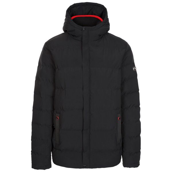 Męska Ocieplana Kurtka Habbton. Czarne kurtki Trespass, m, bez wzorów, z puchu, bez kaptura. Za 342.99 zł.