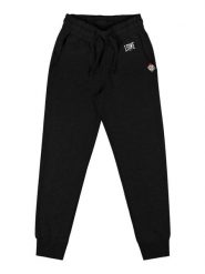 Spodnie dresowe z bawełna z sznurek regulacyjny na co dzień. Czarne bezrękawniki LEONE 1947 APPAREL, bez wzorów, z bawełny, bez kołnierzyka, bez ramiączek. Za 42.06 zł.
