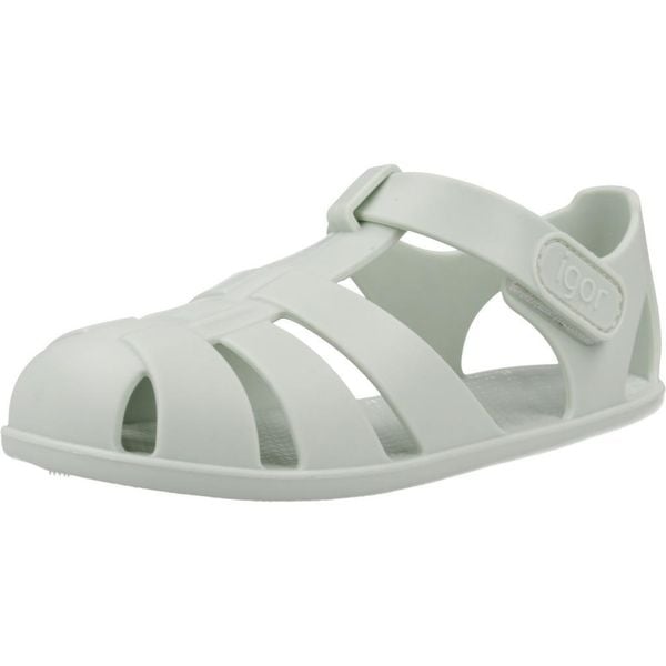 Sandały IGOR S10324 Zielony. Zielone sandały IGOR, z gumy, bez zapięcia. Za 134.99 zł.