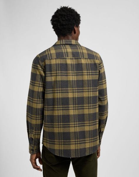 MESKA KOSZULA LEE LEESURE SHIRT MOSS GARDEN JASPE 112370559. Zielone koszule Lee, xl, bez wzorów, bez kołnierzyka, bez ramiączek. Za 169.99 zł.