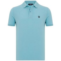 Jimmy Sanders Koszulka Polo Męska Xl Jasnoniebieska. Niebieskie koszulki polo Jimmy Sanders, bez wzorów, bez kołnierzyka, bez ramiączek. Za 119.00 zł.