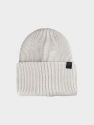 4F Czapka beanie uniseks - beżowa Uniwersalny. Brązowe czapki zimowe 4F, bez wzorów, z syntetyku. W wyprzedaży za 49.99 zł.