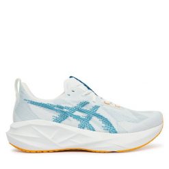 Buty do biegania Asics. Niebieskie buty do biegania ASICS, bez wzorów, bez zapięcia, do biegania. Za 679.99 zł.