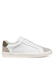 Geox Sneakersy U Affile U55BUA 09B22 C1ZA3 Biały. Białe buty sportowe casual Geox, bez wzorów, ze skóry, bez zapięcia. Za 339.99 zł.