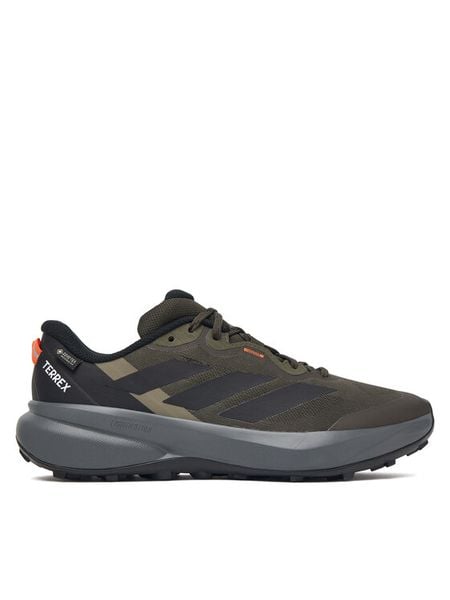 Adidas Trekkingi Terrex Tracefinder Plus Gore-Tex JQ1965 Zielony. Zielone buty trekkingowe Adidas, bez wzorów, z gore-texu, bez zapięcia. Za 528.99 zł.