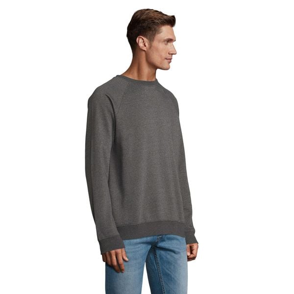 Bluza Unisex Space Melange Dla Dorosłych. Szare bluzy z kapturem SOL'S, l, bez wzorów, z bawełny, z kapturem. Za 117.99 zł.