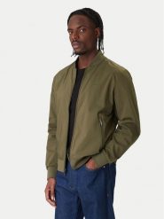 Calvin Klein Kurtka bomber LV040FM512 Khaki Regular Fit. Brązowe kurtki CALVIN KLEIN, m, bez wzorów, z syntetyku, bez kaptura. Za 649.99 zł.