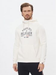 Tommy Hilfiger Bluza Graphic MW0MW32627 Biały Regular Fit. Białe bluzy Tommy Hilfiger, m, bez wzorów, z bawełny, bez kaptura. Za 569.99 zł.