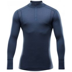 Devold Koszulka Męska Hiking Man Half Zip Neck Night L. Szare bielizna termoaktywna marki Devold, z wełny, z długim rękawem. Za 309.00 zł.