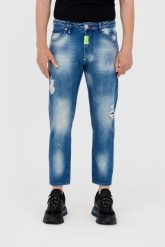 PHILIPP PLEIN Niebieskie męskie jeansy detroit. Niebieskie jeansy Philipp Plein, l. W wyprzedaży za 1,399.99 zł.