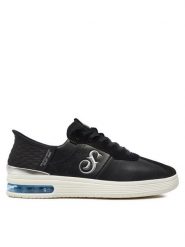 Skechers Sneakersy Doggy Air 251027/BLK Czarny. Czarne buty sportowe casual Skechers, bez wzorów, ze skóry, bez zapięcia. Za 259.99 zł.
