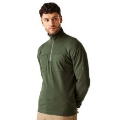Bluza turystyczna męska Regatta Ferdo. Zielone bluzy Regatta, m, bez wzorów, z bawełny, bez kaptura. Za 131.04 zł.
