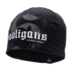 Czapka kibicowska męska beanie EXTREME HOBBY HOOLIGANS 2025. Czarne czapki zimowe EXTREME HOBBY, bez wzorów, z bawełny. Za 69.00 zł.