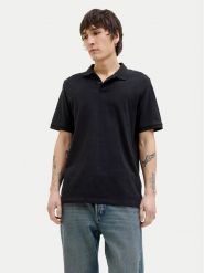 Jack&Jones Polo Kane 12270150 Czarny Regular Fit. Czarne koszulki polo Jack&Jones, l, bez wzorów, z syntetyku, bez kołnierzyka, bez ramiączek. Za 49.99 zł.