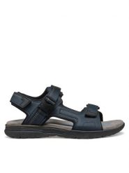 Geox Sandały U Spherica Ec5 U55ELB 000EK C4002 Granatowy. Niebieskie sandały Geox, ze skóry, bez zapięcia. Za 259.99 zł.