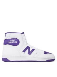 New Balance Sneakersy BB480SCE Biały. Białe buty sportowe casual New Balance, bez wzorów, ze skóry, bez zapięcia. Za 255.60 zł.