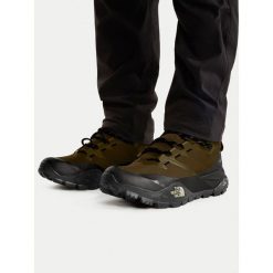 Trekkingi The North Face. Zielone buty trekkingowe The North Face, bez wzorów, z gore-texu, bez zapięcia. Za 799.99 zł.