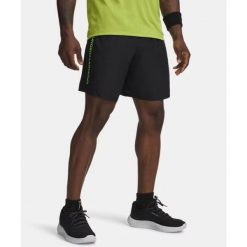 Spodenki Męskie Under Armour Treningowe Szybkoschnące Tech Wordmark. Czarne krótkie spodenki sportowe Under Armour, m, bez wzorów. Za 139.99 zł.