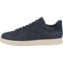Buty do chodzenia męskie Ecco Street Lite. Niebieskie buty sportowe casual ecco, bez wzorów, z materiału, bez zapięcia. Za 747.00 zł.